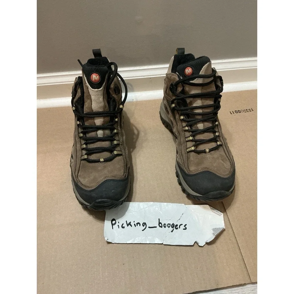 Merrell Mens Size 8 Radius Mid Waterproof Continuum Hiking Boots